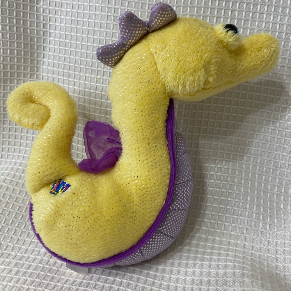 Yellow and Purple Plush Seahorse Webkinz